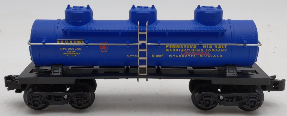 K-Line K5425 O Gauge 25th Anniversary Pennsylvania Salt Triple Dome Tank Car LN/Box