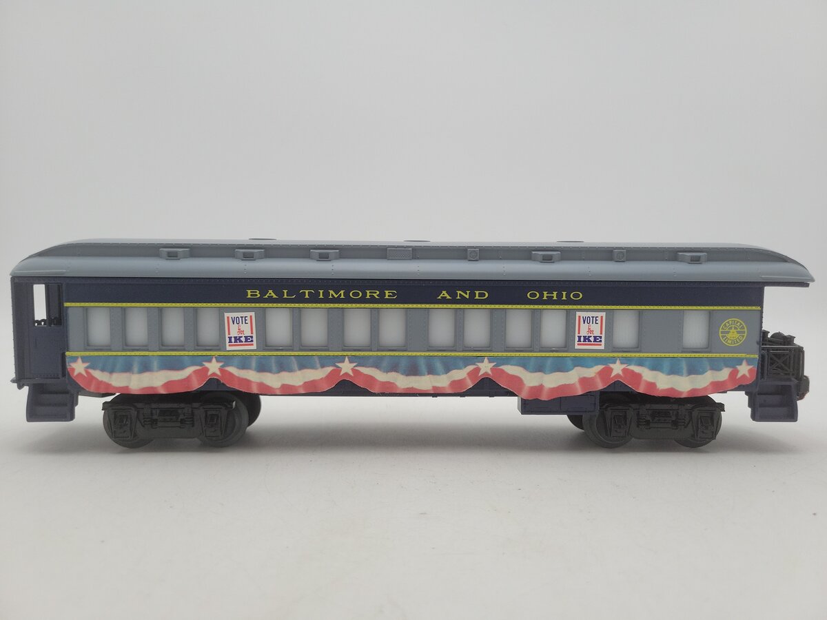 Lionel 6-9529 O Baltimore & Ohio Eisenhower Campaign Observation Car EX/Box