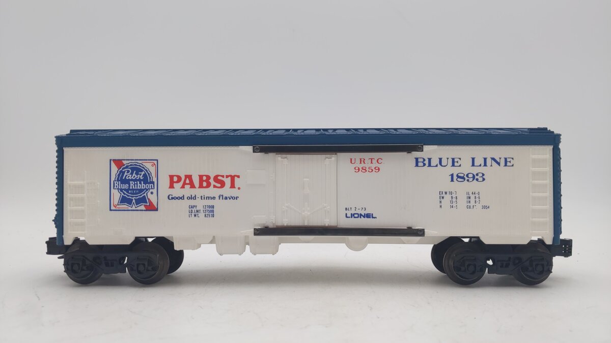 Lionel 6-9859 O Gauge Pabst Blue Ribbon Reefer #1893 EX/Box