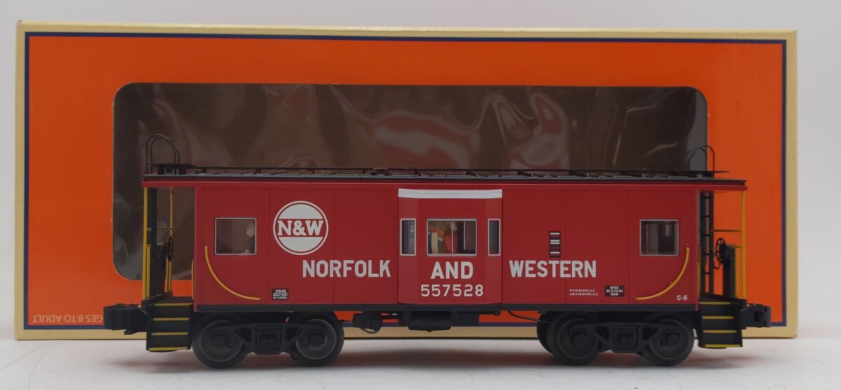 Lionel 6-17645 O Gauge Norfolk & Western Bay Window Illuminated Caboose #557528 LN/Box