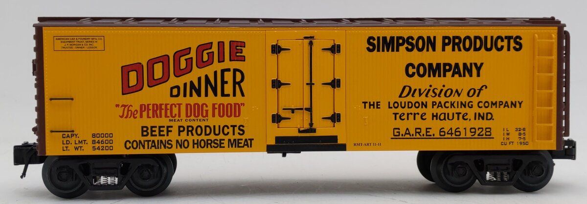 RMT 9619928A O Reefer Doggie Dinner #6461928 LN/Box