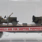 Menards 279-3380 O Army Flatcar w/ Two Jeeps #10287 MT/Box