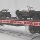 Menards 279-3380 O Army Flatcar w/ Two Jeeps #10287 MT/Box