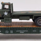 Menards 279-2671 O Gauge Army Flatcar w/ Mack Truck Load #54739 EX/Box