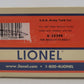 Lionel 6-39399 O Gauge U.S.A Army Tank Car #39384 EX/Box