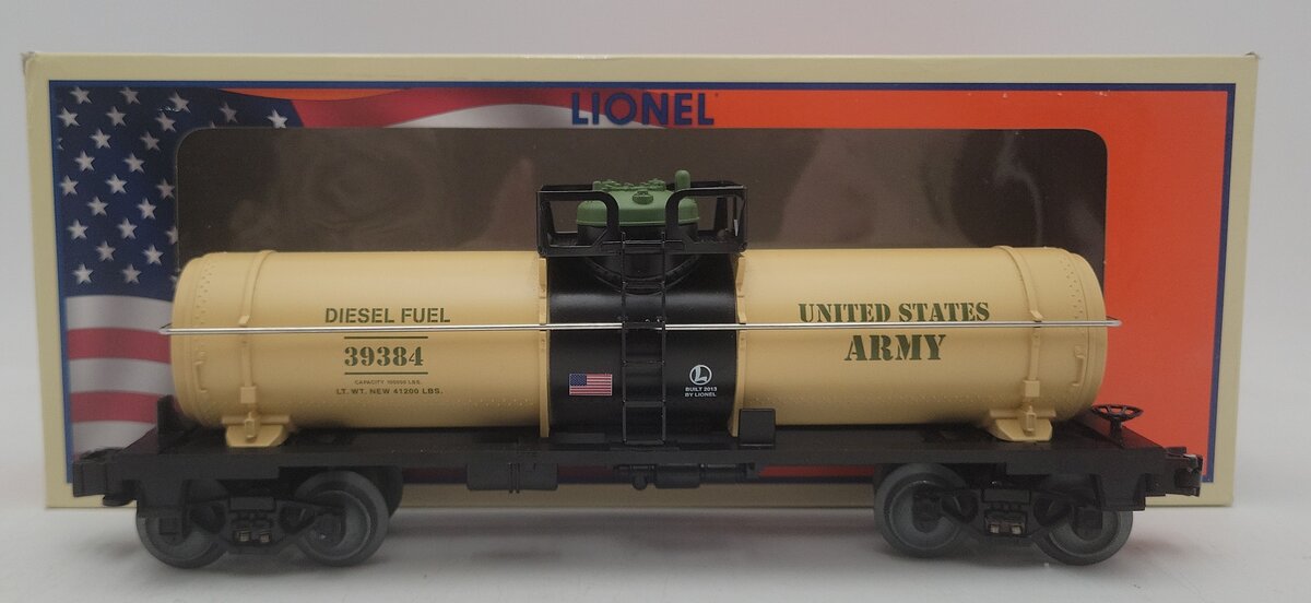 Lionel 6-39399 O Gauge U.S.A Army Tank Car #39384 EX/Box