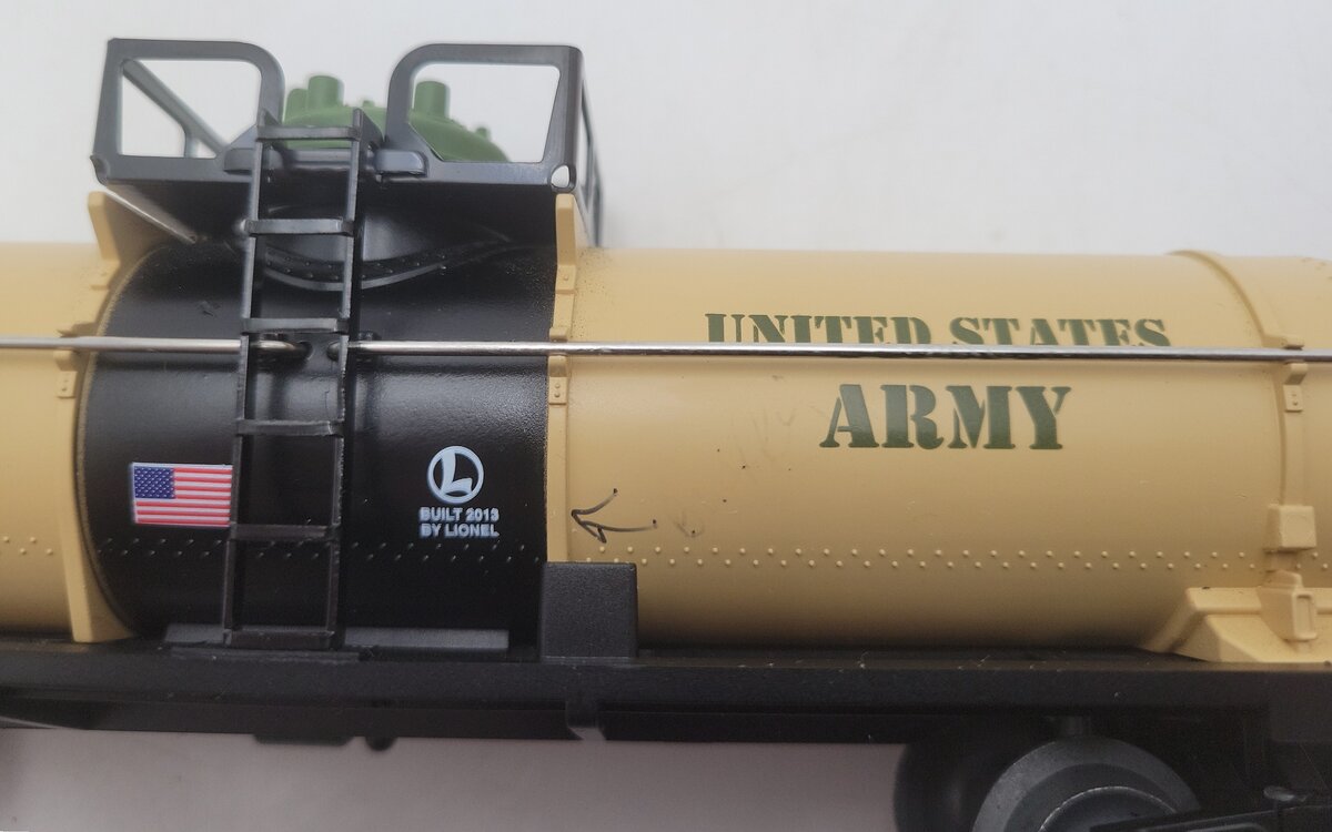 Lionel 6-39399 O Gauge U.S.A Army Tank Car #39384 EX/Box