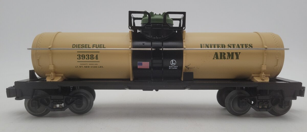 Lionel 6-39399 O Gauge U.S.A Army Tank Car #39384 EX/Box