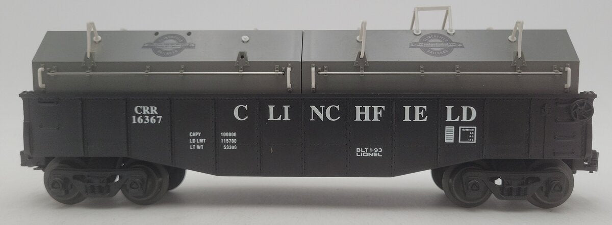 Lionel 6-16367 O Gauge Clinchfield Gondola w/Coil Covers EX/Box