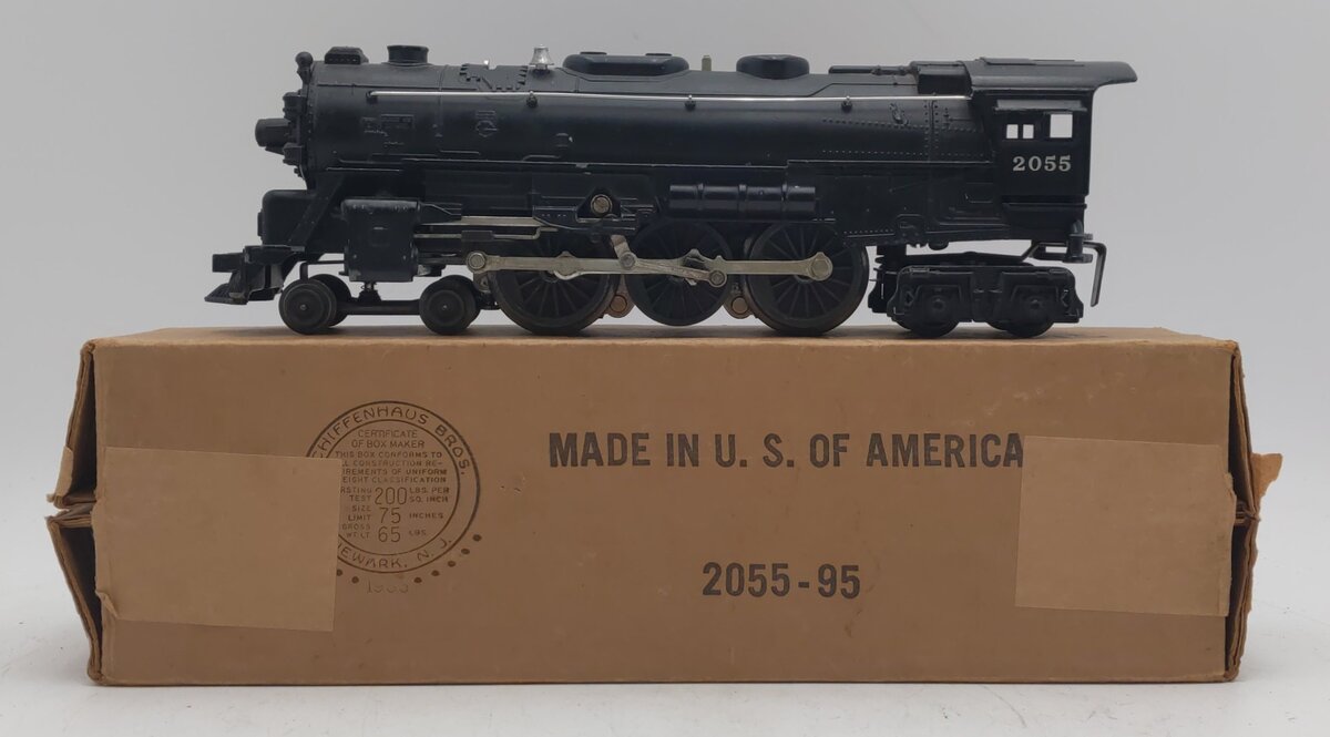 Lionel 2055 Vintage O 4-6-4 Hudson Steam Locomotive #2055 VG/Box