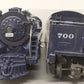 Lionel 6-18046 O Gauge Wabash Hudson 4-6-4 Steam Locomotive & Tender #700 VG/Box