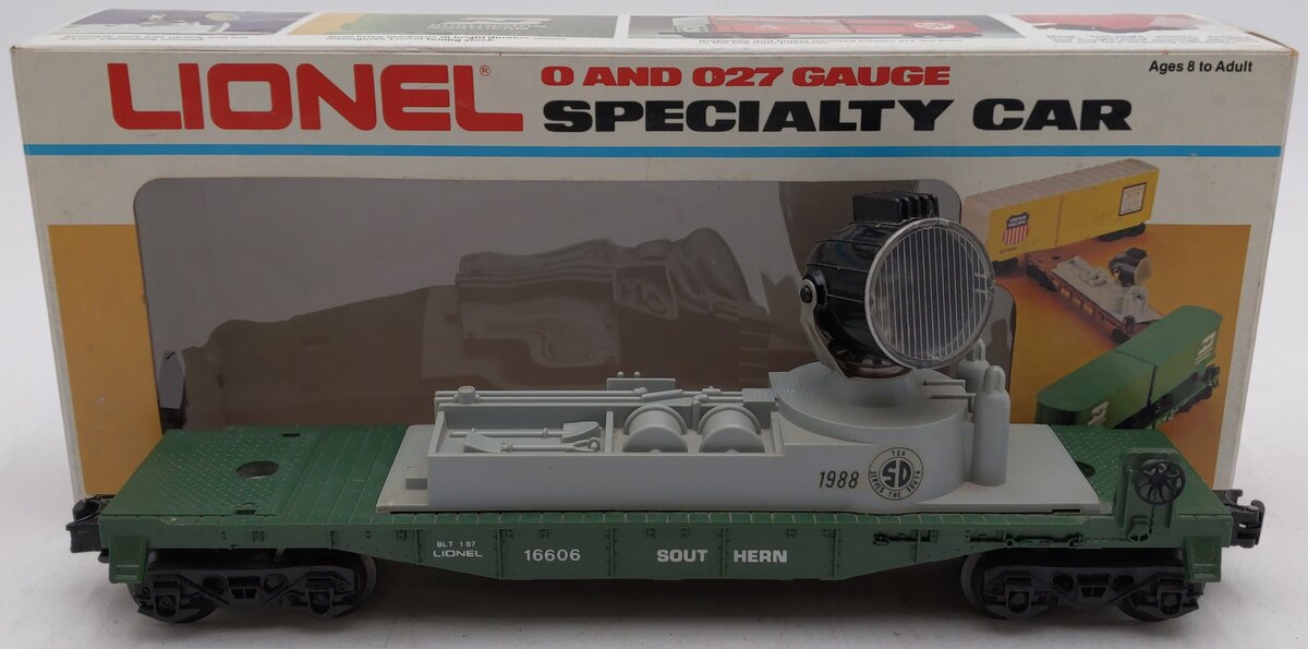 Lionel 6-16606 O Gauge Southern Operating Searchlight Car EX/Box