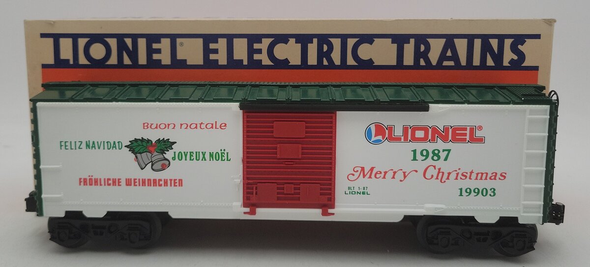 Lionel 6-19903 O Gauge Lionel Christmas Boxcar #1987 LN/Box
