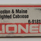 Lionel 6-9181 O Gauge Boston and Maine N5C Porthole Caboose EX/Box