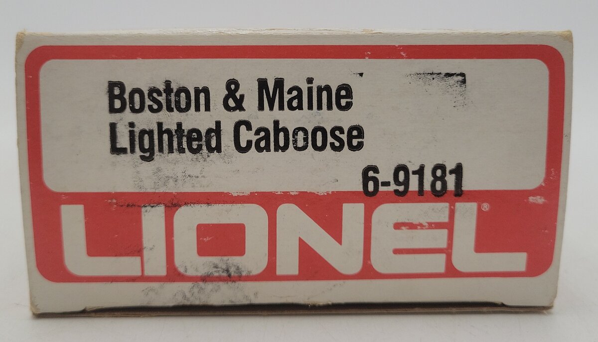 Lionel 6-9181 O Gauge Boston and Maine N5C Porthole Caboose EX/Box