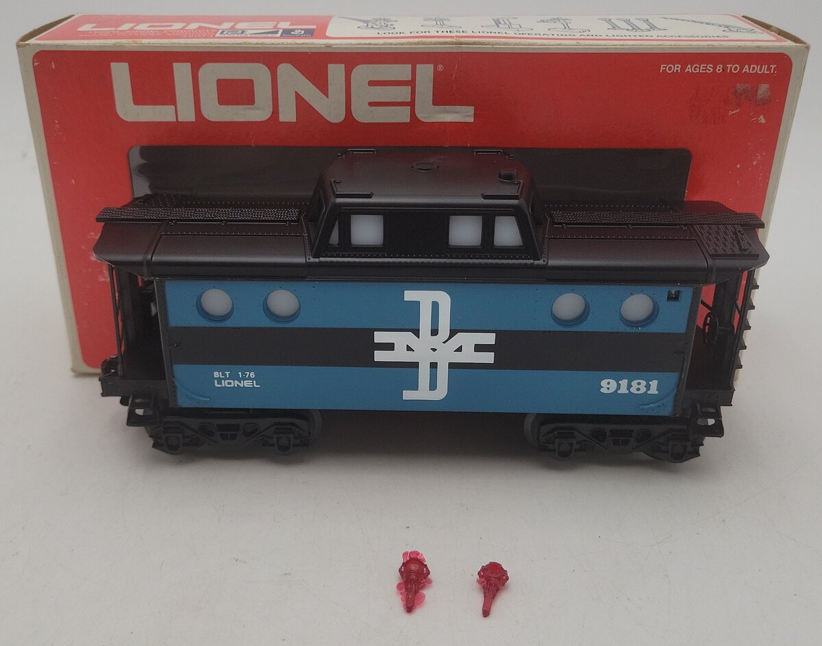 Lionel 6-9181 O Gauge Boston and Maine N5C Porthole Caboose EX/Box