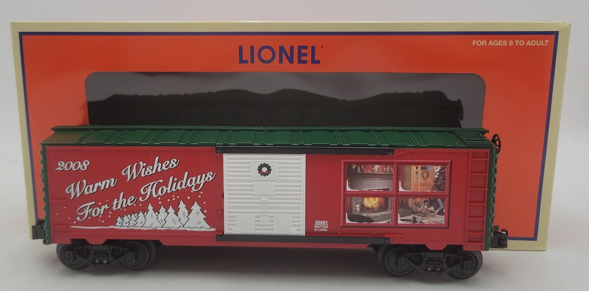 Lionel 6-25061 O Gauge 2008 Christmas Boxcar #2008 LN/Box