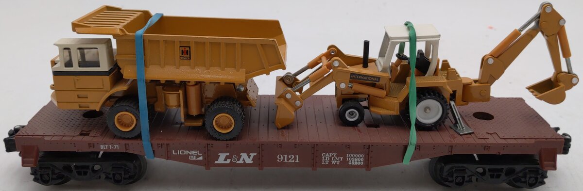 Lionel 6-9121 O Gauge Louisville & Nashville Flatcar w/Custom Load LN