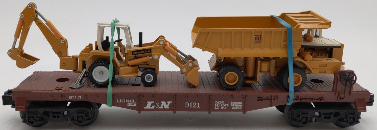 Lionel 6-9121 O Gauge Louisville & Nashville Flatcar w/Custom Load LN