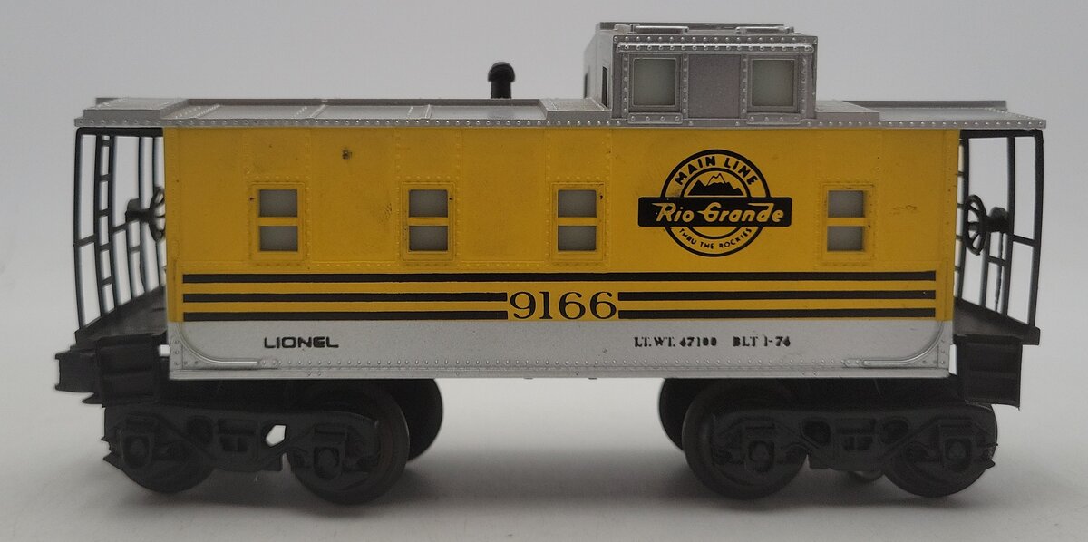 Lionel 6-9166 O Gauge Rio Grande Lighted Caboose EX