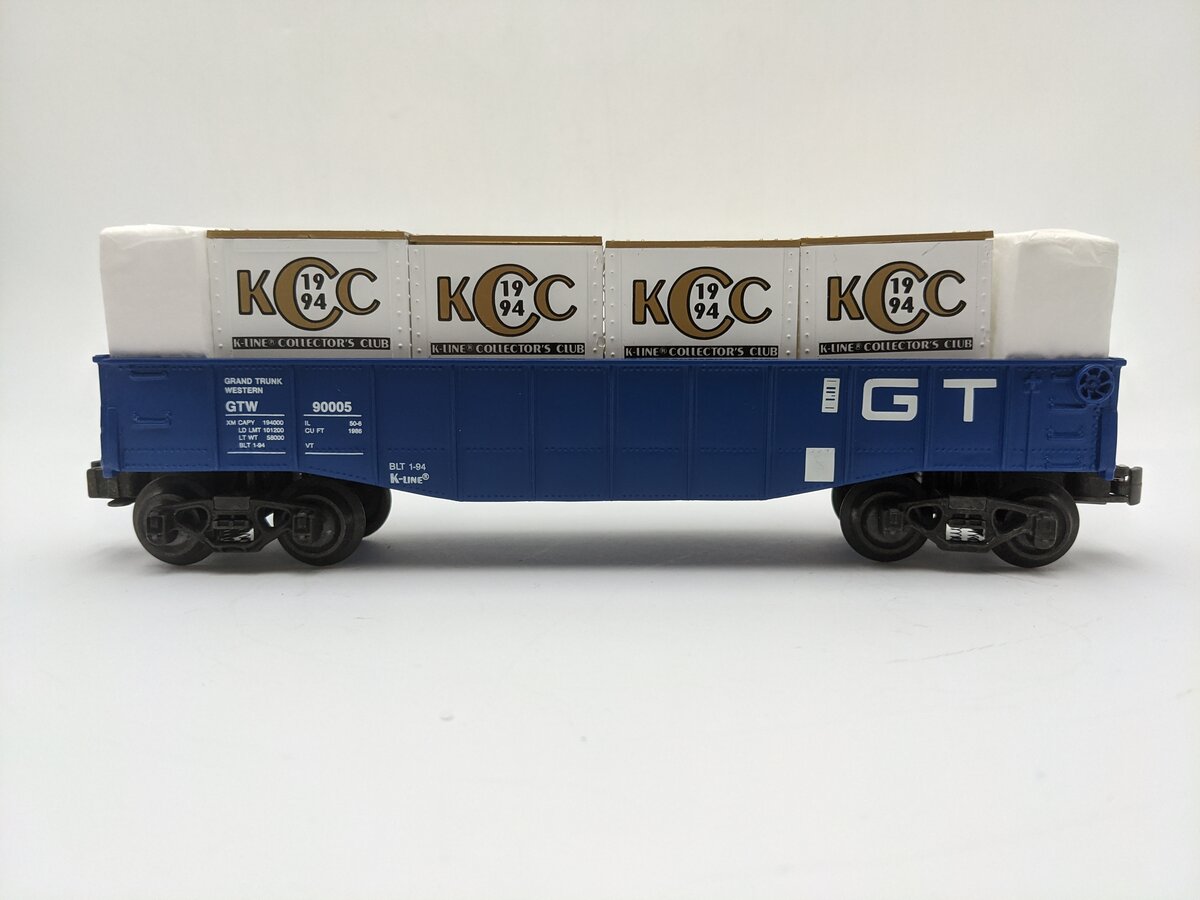 K-Line K90005 O Gauge KCC 1994 Gondola with Crates EX/Box