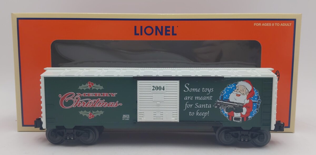 Lionel 6-36275 O Gauge 2004 Christmas Boxcar LN/Box