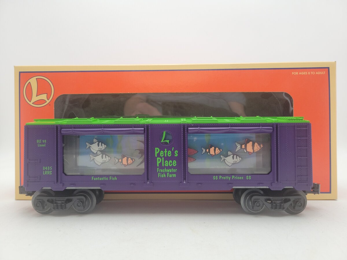 Lionel 6-19965 O Gauge LRRC Pete's Place Operating Aquarium Car #3435 EX/Box