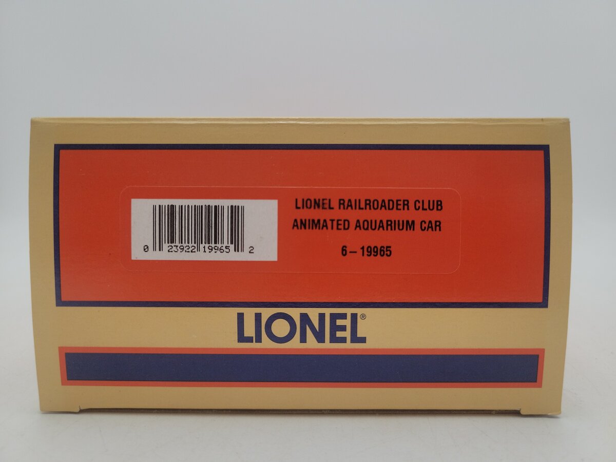 Lionel 6-19965 O Gauge LRRC Pete's Place Operating Aquarium Car #3435 EX/Box