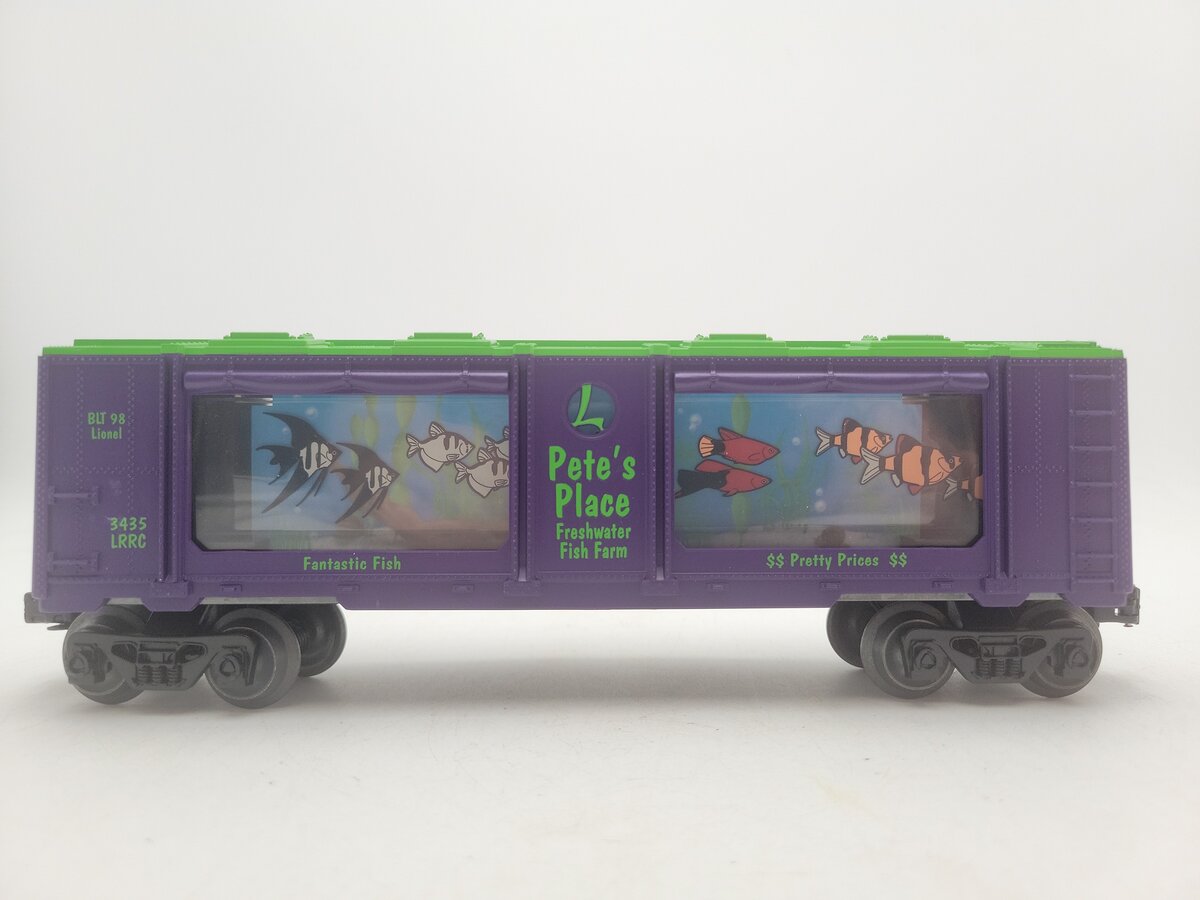 Lionel 6-19965 O Gauge LRRC Pete's Place Operating Aquarium Car #3435 EX/Box
