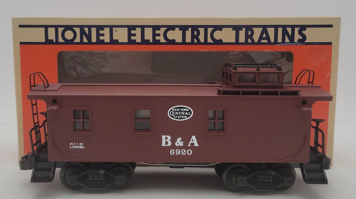Lionel 6-6920 O Gauge Boston & Albany Woodside Illuminated Caboose #6920 EX/Box