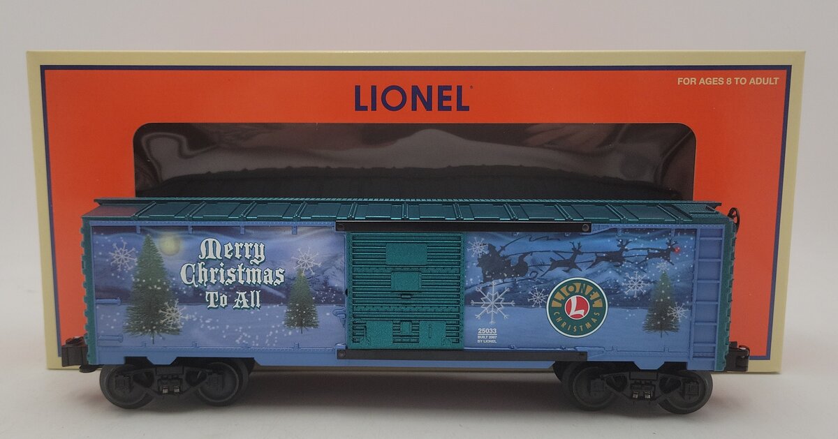 Lionel 6-25033 O Gauge 2007 Christmas Boxcar LN/Box