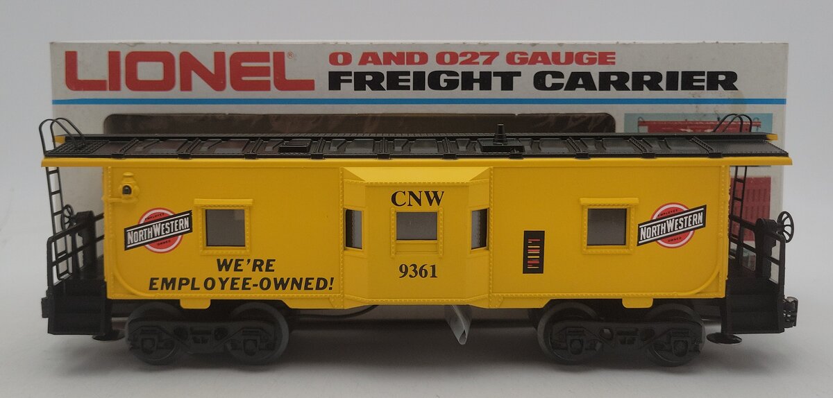Lionel 6-9361 O Chicago & North Western Bay Window Illuminated Caboose #9361 EX/Box