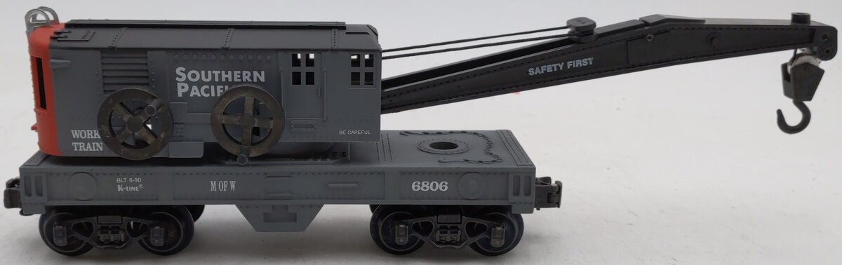 K-Line K6806 O Gauge Southern Pacific Crane Car (Classic) EX/Box