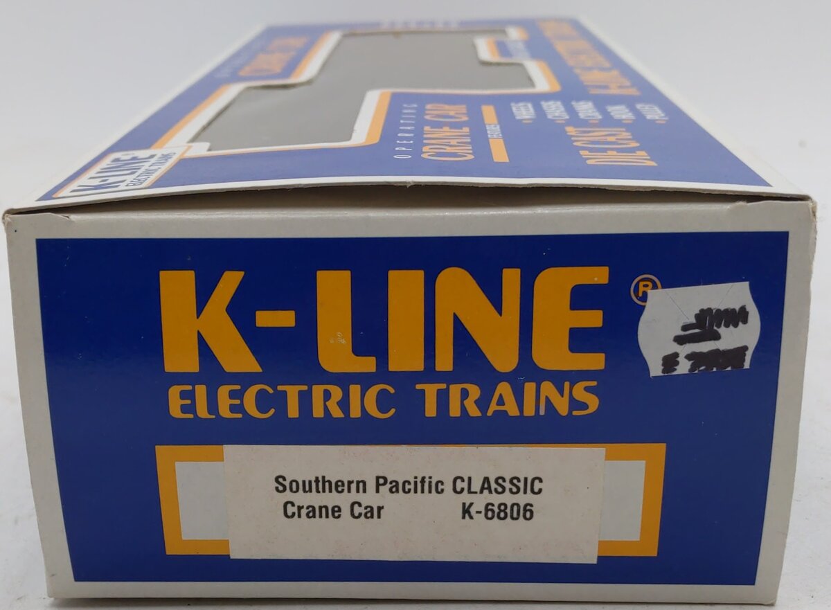 K-Line K6806 O Gauge Southern Pacific Crane Car (Classic) EX/Box