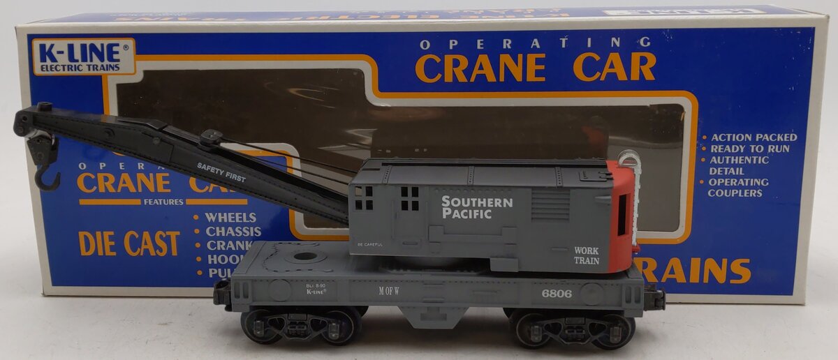 K-Line K6806 O Gauge Southern Pacific Crane Car (Classic) EX/Box