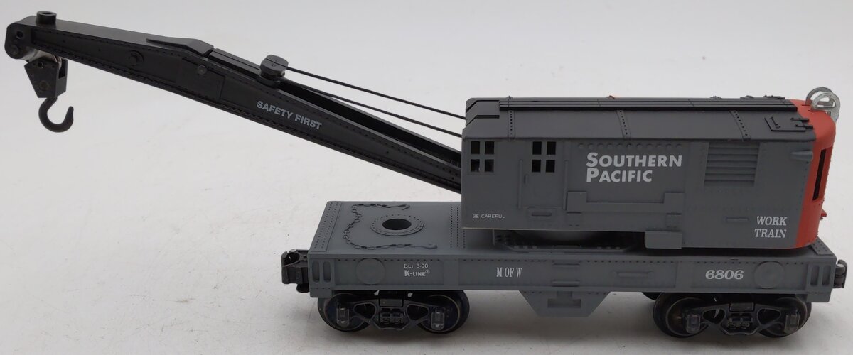 K-Line K6806 O Gauge Southern Pacific Crane Car (Classic) EX/Box