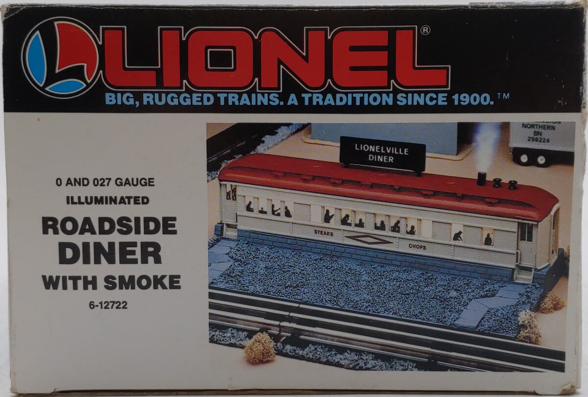Lionel 6-12722 O Gauge Illuminated Roadside Diner w/Smoke Stack EX/Box