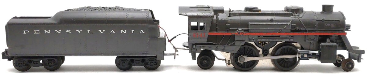 Lionel 6-8141 O Gauge Pennsylvania 2-4-2 Steam Locomotive & Tender #8141 VG