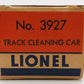 Lionel 3927 O Vintage Postwar Motorized Track Cleaner Car #3927 VG/Box