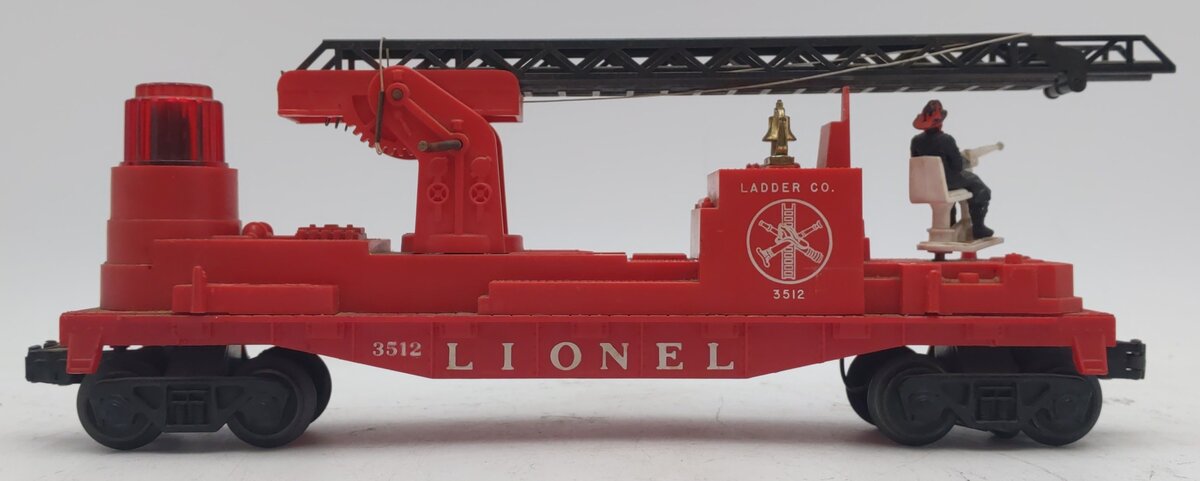 Lionel 3512 Vintage Fire Ladder Car with Ladder EX