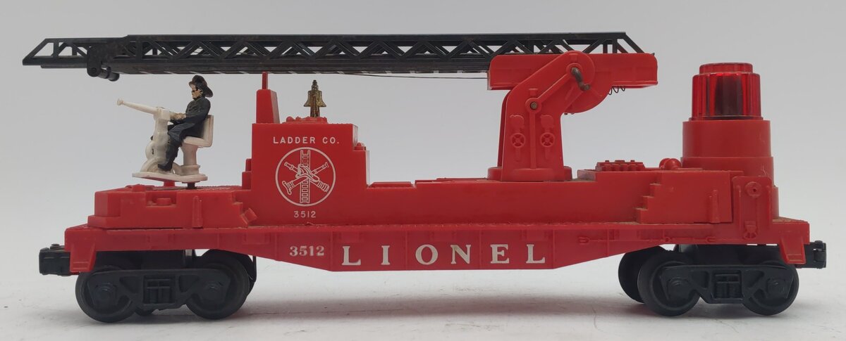Lionel 3512 Vintage Fire Ladder Car with Ladder EX