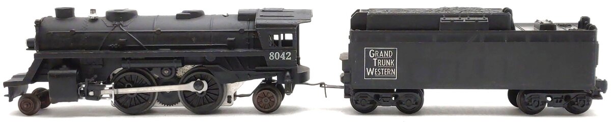 Lionel 6-8042 O Gauge Grand Trunk Western 2-4-2 Steam Locomotive & Tender VG