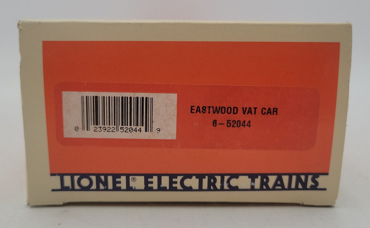 Lionel 6-52044 O Gauge Eastwood Vat Car EX/Box