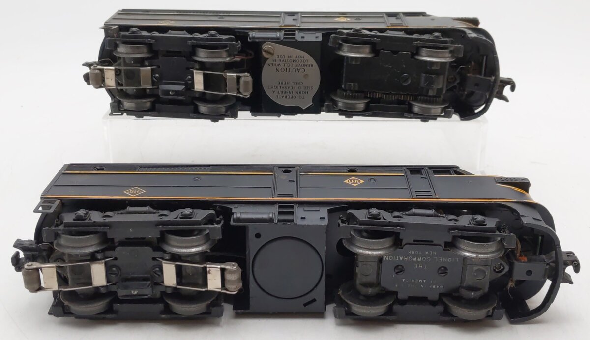 Lionel 2032 Vintage O Erie Alco AA Diesel Locomotive Set VG/Box
