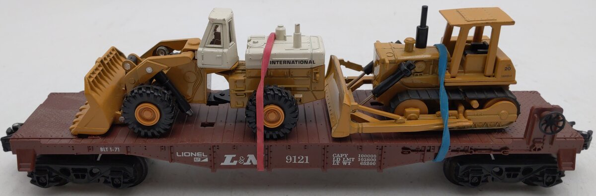 Lionel 6-9121 O Gauge Louisville & Nashville Flatcar w/Custom Load EX