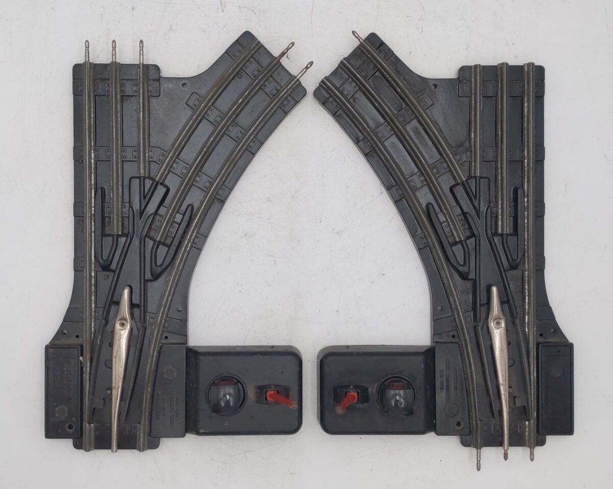 Lionel O42 Vintage O Manual Left-Hand & Right-Hand Switches (Pair of 2) EX