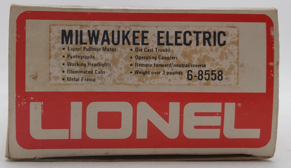 Lionel 6-8558 O Gauge Milwaukee Road GE EP-5 Electric Locomotive #8558 EX/Box