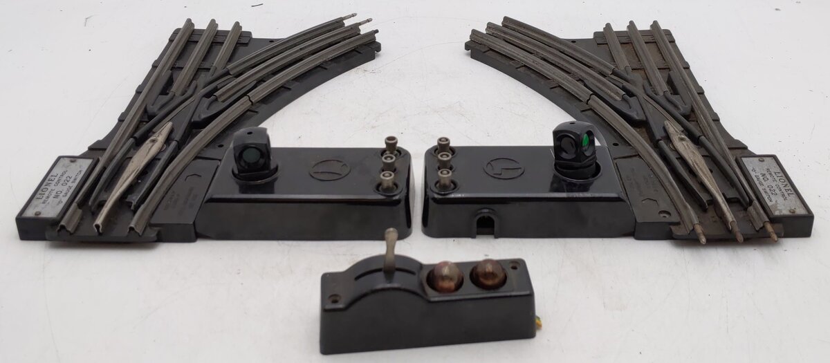 Lionel O22 Vintage O Left-Hand & Right-Hand Remote Control Switches (Pair of 2) VG