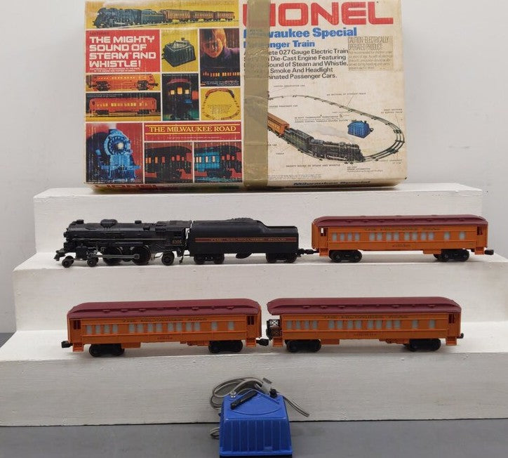 Lionel 6-1387 O Gauge Milwaukee Road Passenger Train Set VG/Box