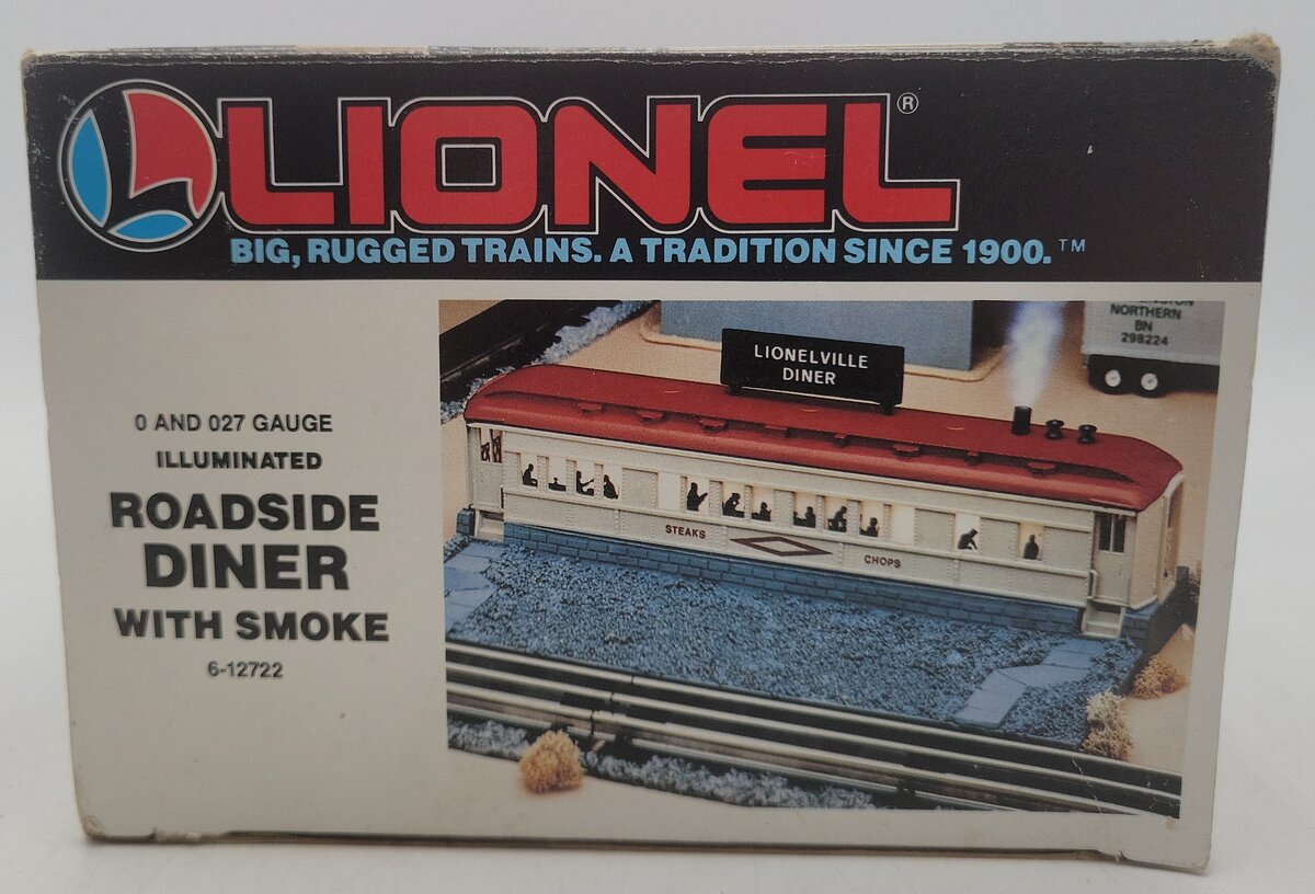 Lionel 6-12722 O Gauge Illuminated Roadside Diner w/Smoke Stack EX/Box